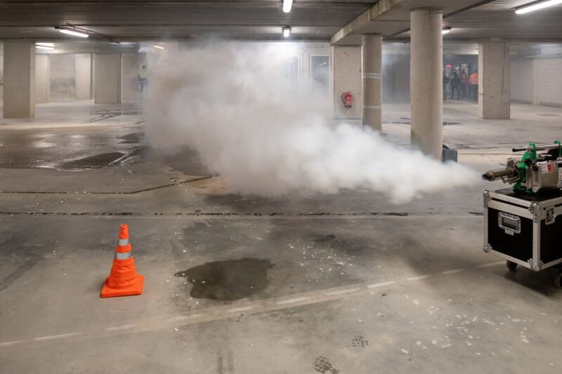 Duinhal Almere Rookproef in parkeergarage | ExcelAir Projects B.V.