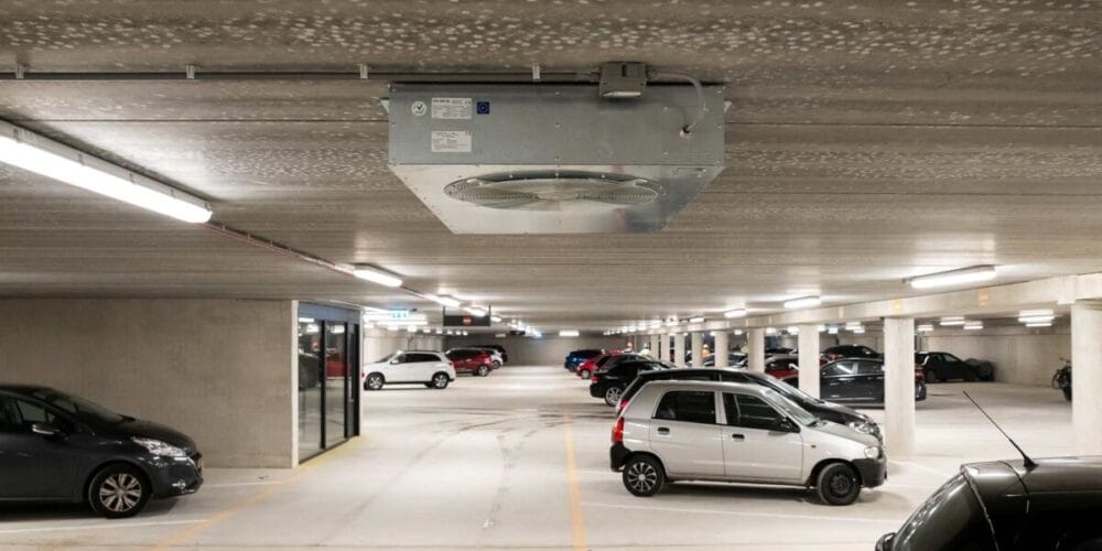 Duinhal binnen parkeergarage Almere | ExcelAir Projects B.V.